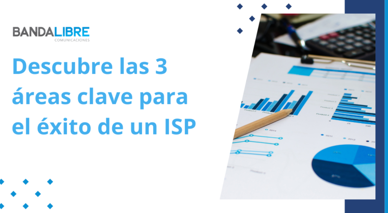 Infografía sobre las áreas clave: legal, técnica y desarrollo del negocio para ISP